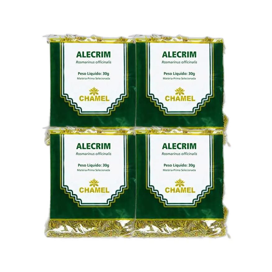 Chamel Kit 4X Chá Pacote Alecrim Folhas 30g