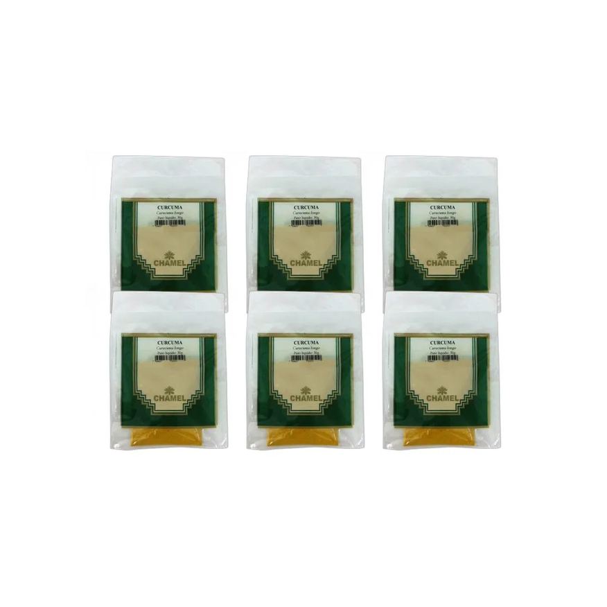 Chamel Kit 6X Pacote De Curcuma 30g