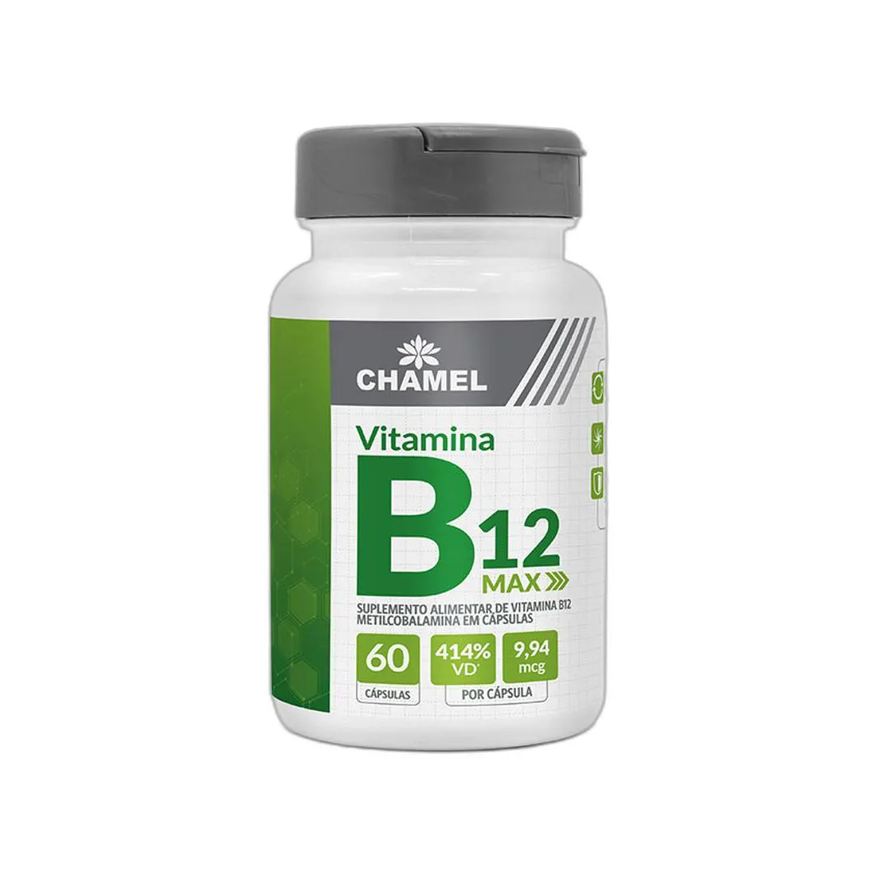 Chamel Max Vitamina B12 Metilcobalamina 60 Cápsulas