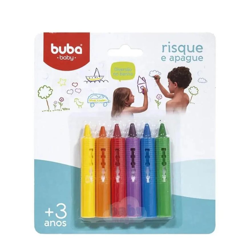 Buba Giz De Banho Risque E Apague 6 Cores