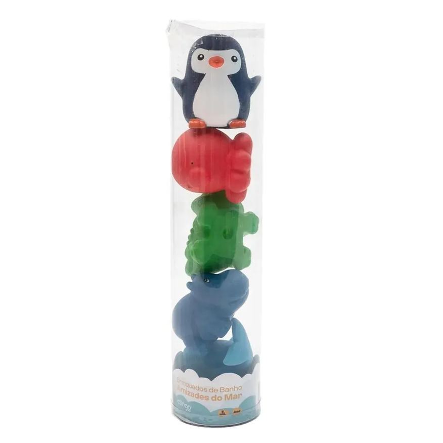 Clingo Bichinhos De Banho Amizades Do Mar +4M 5Und