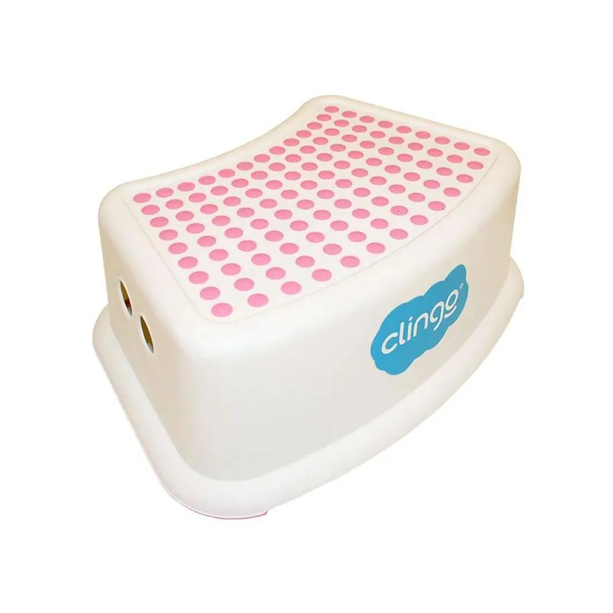 Clingo Degrau Infantil Step Dots Rosa
