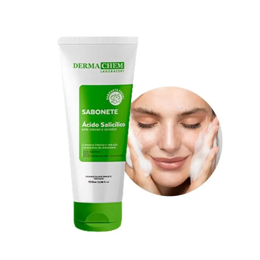 Dermachem Sabonete Facial Para Pele Oleosa E Acneica Derma Chem 100ml