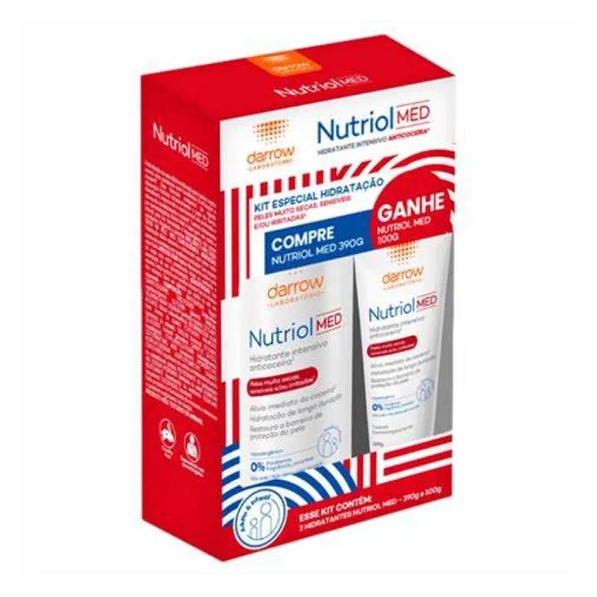 Darrow Kit Nutriol Med Hidratante Intensivo Anticoceira 390g + 100g