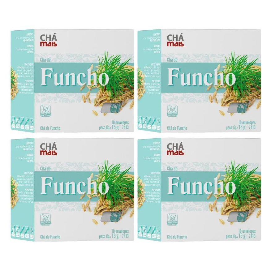 Chá Mais Kit 4X Chá De Funcho 10 Sachês