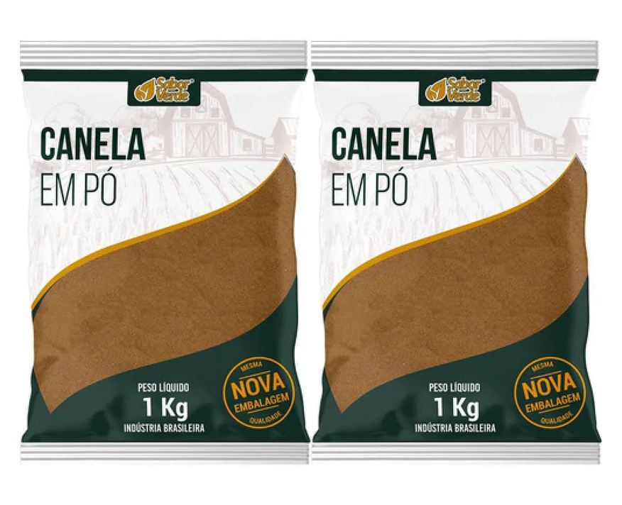 Sabor Verde Kit 2 Canela Moida 1kg