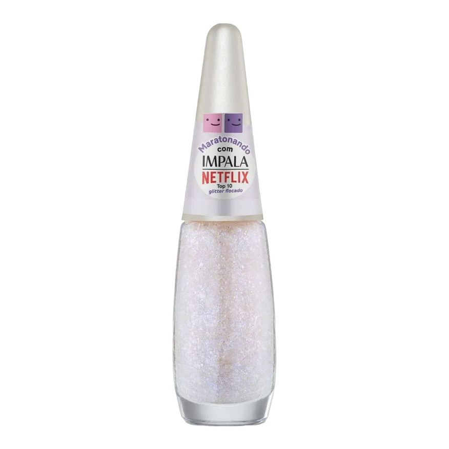 Impala Esmalte Glitter Flocado Netflix Maratonando 7,5ml – Top 10