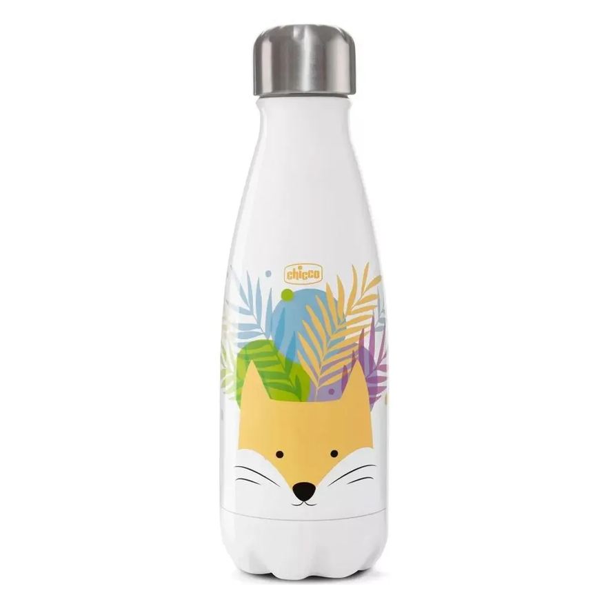 Chicco Garrafinha Inox Térmica 350ml Drinky Raposa