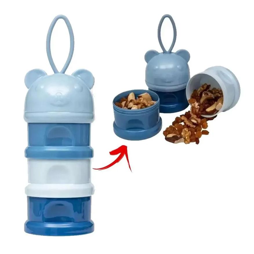 Buba Kit 3 Potes Empilháveis Azul