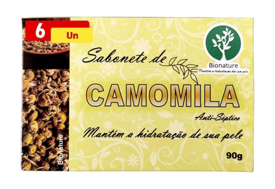 Bio Nature Kit 6 Sabonete de Camomila 90g - Bionature