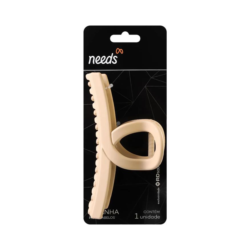 Needs Mini Piranha para Cabelo Metal Prata e Dourado 2 Unidades