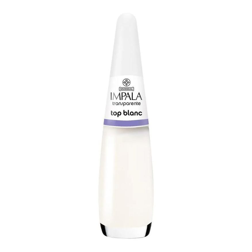 Impala Esmalte a Cor da Moda Transparente Top Blanc 7,5ml