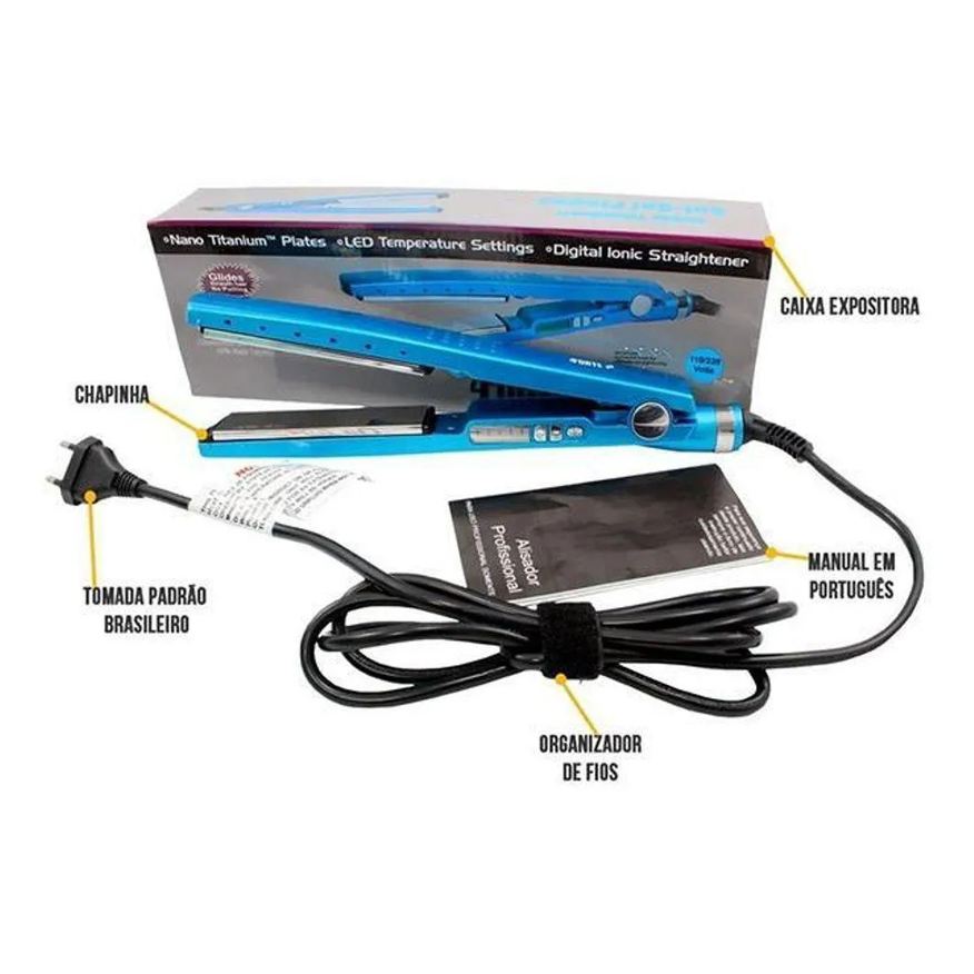 Smart Tech Prancha Chapinha Profissional Titânio Nº74 Bivolt