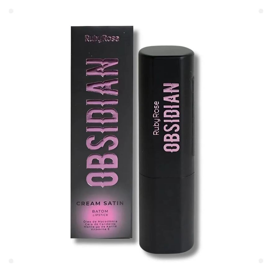 Ruby Rose Batom Lipstick Obsidian Cream Satin Ocs06 Hb-7000-6