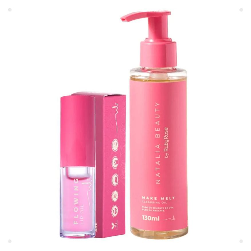 Ruby Rose Kit Natalia Beauty By Ruby Rose: Cleansing Oil e Lip Oil