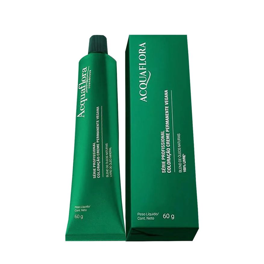 Acquaflora Vegana 7.71 Loiro Natural Marrom Acinzentado - Coloração Permanente 60g