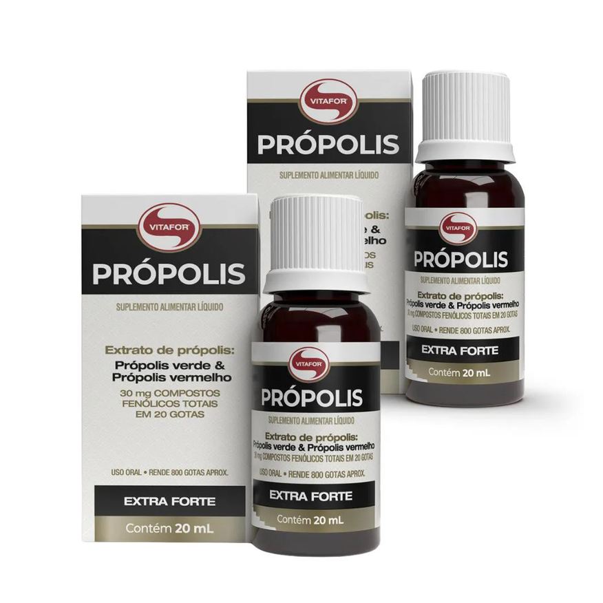 Vitafor Kit 2x Propolis Líquido Extra Forte 800 gotas 20ml