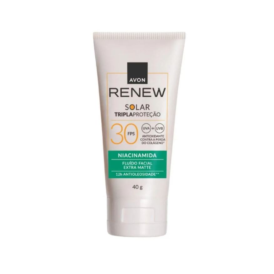Avon Fluido Solar Facial Renew Fps30 40g