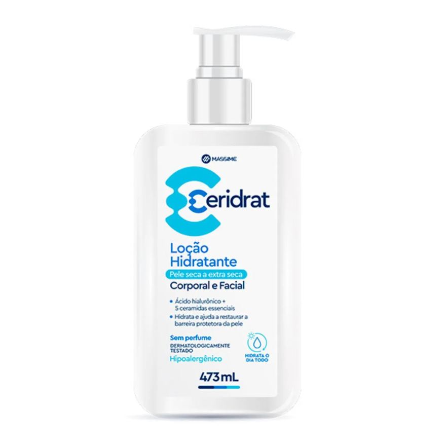 Massime Ceridrat Locao Corporal e Facial 473ml