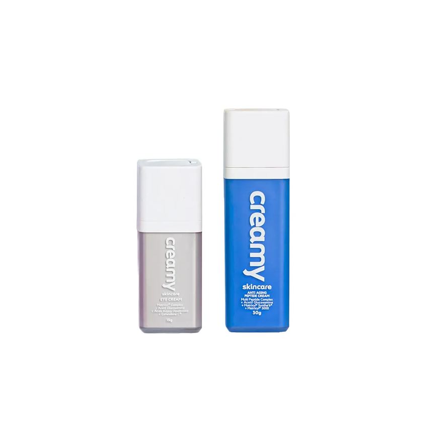Creamy Kit Facial Skincare Creme para Área dos Olhos 15g + Creme Firmador Antissinais 30g