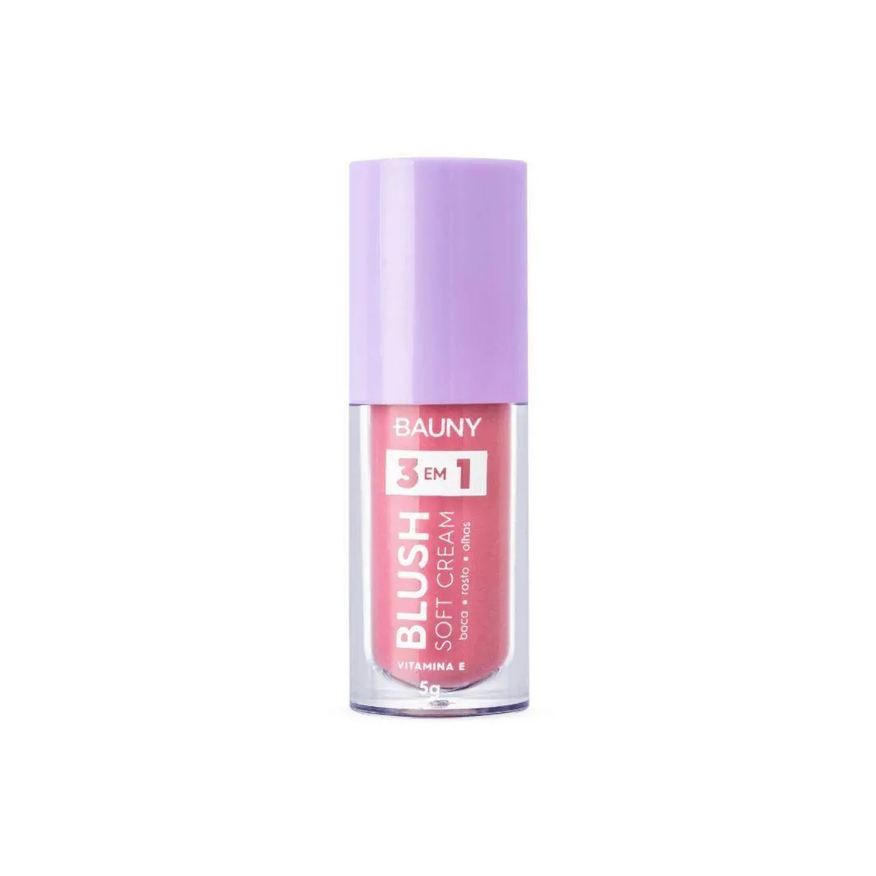 Bauny Blush Líquido Soft Cream 3 em 1 5g Cor Dreamy