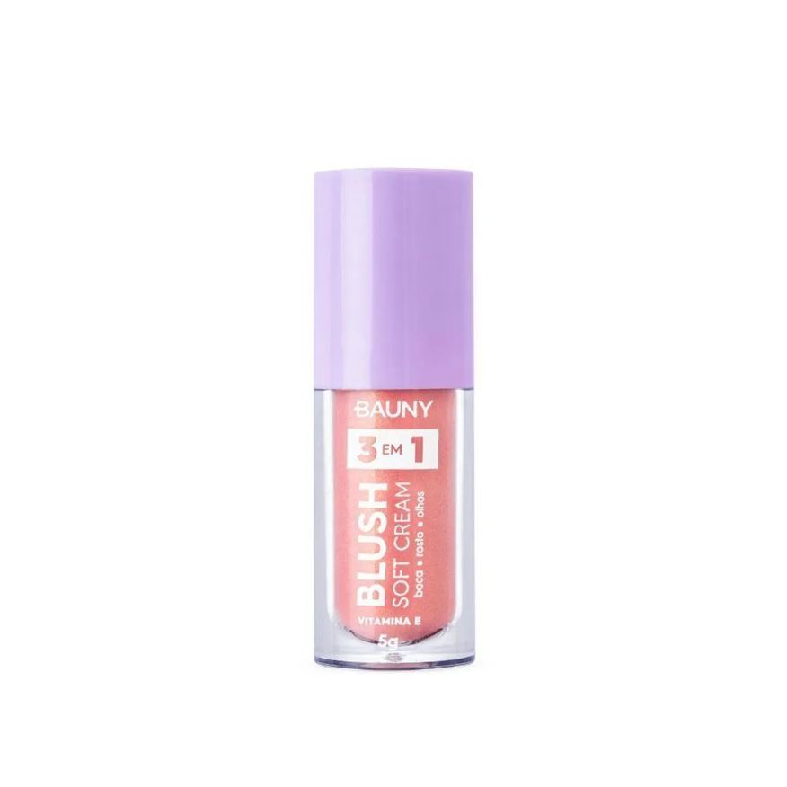 Bauny Blush Líquido Soft Cream 3 em 1 5g Cor Magic