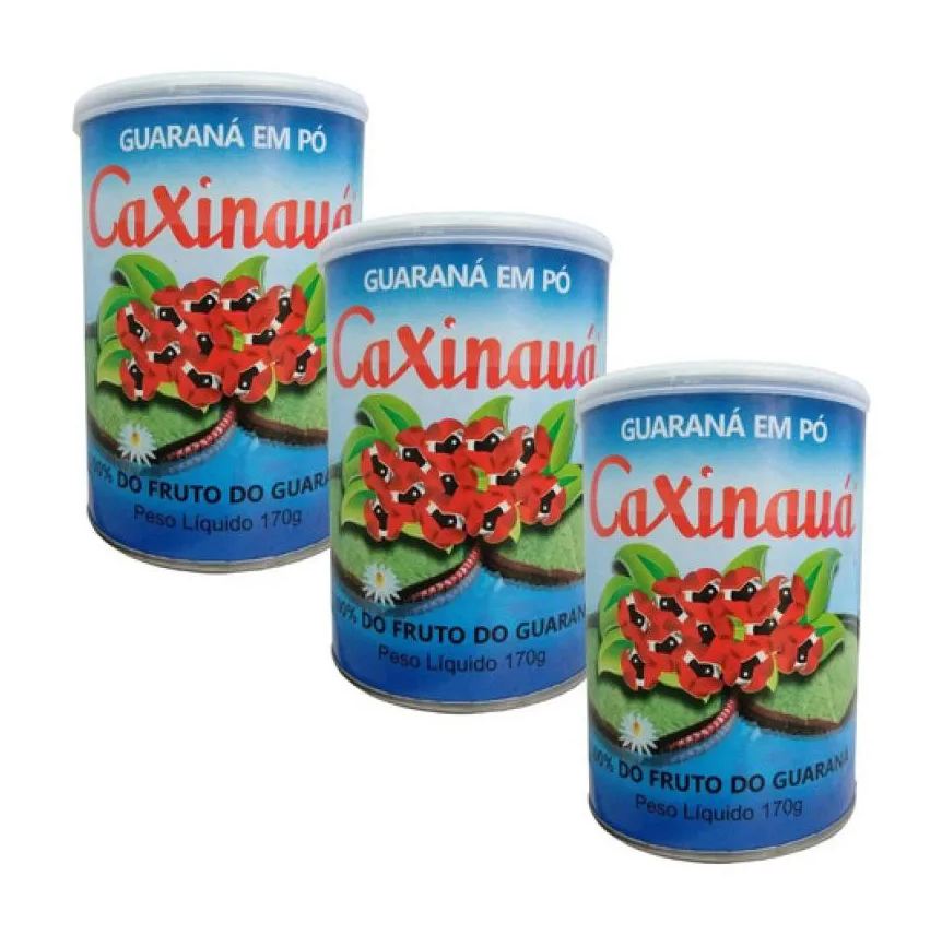 Caxinauá Kit 3Un Guaraná em Pó Natural 170g