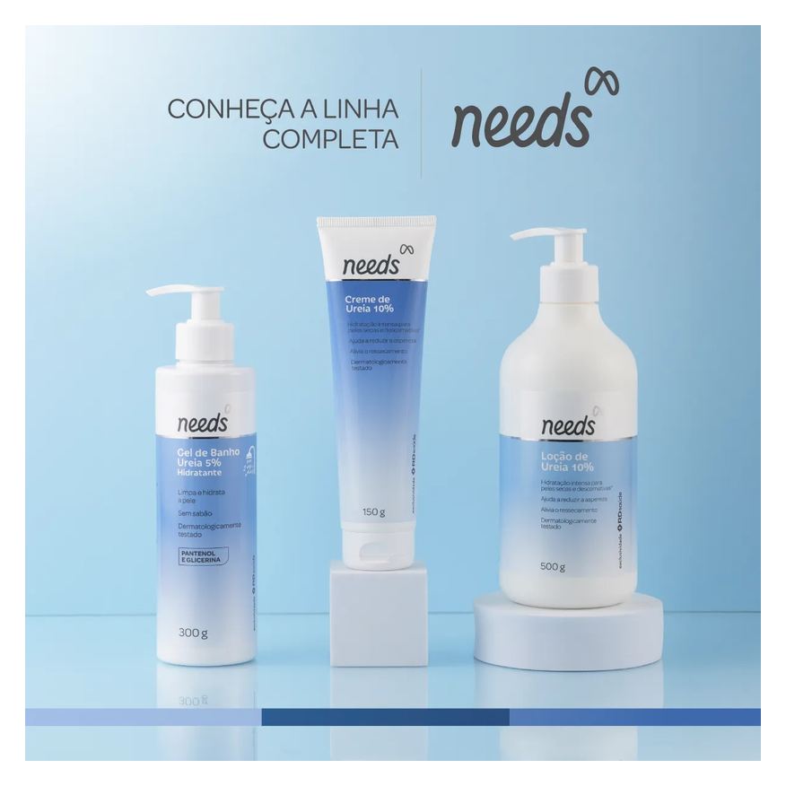 Needs Gel de Banho Hidratante Ureia 5% 300g