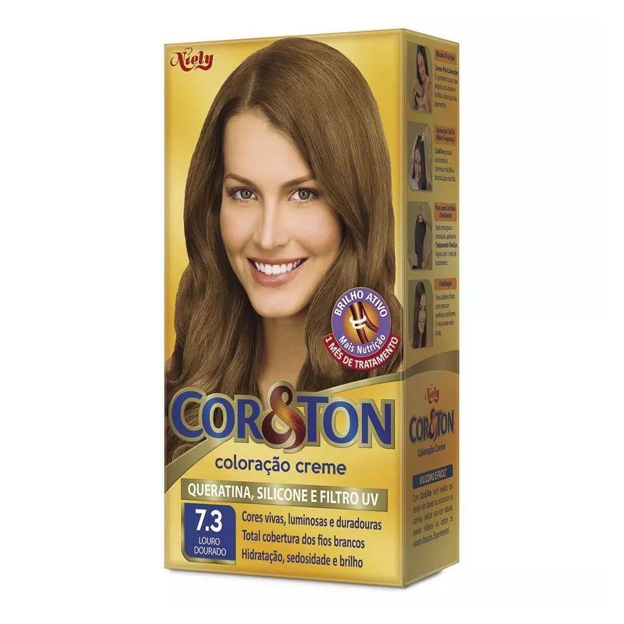 Niely Gold Tintura Cor Ton 7.3 Louro Dourado
