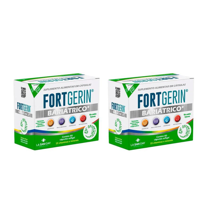 La San Day Kit 2 Suplemento Fortgerin Bariatrico - 60 Cápsulas - La San-Day