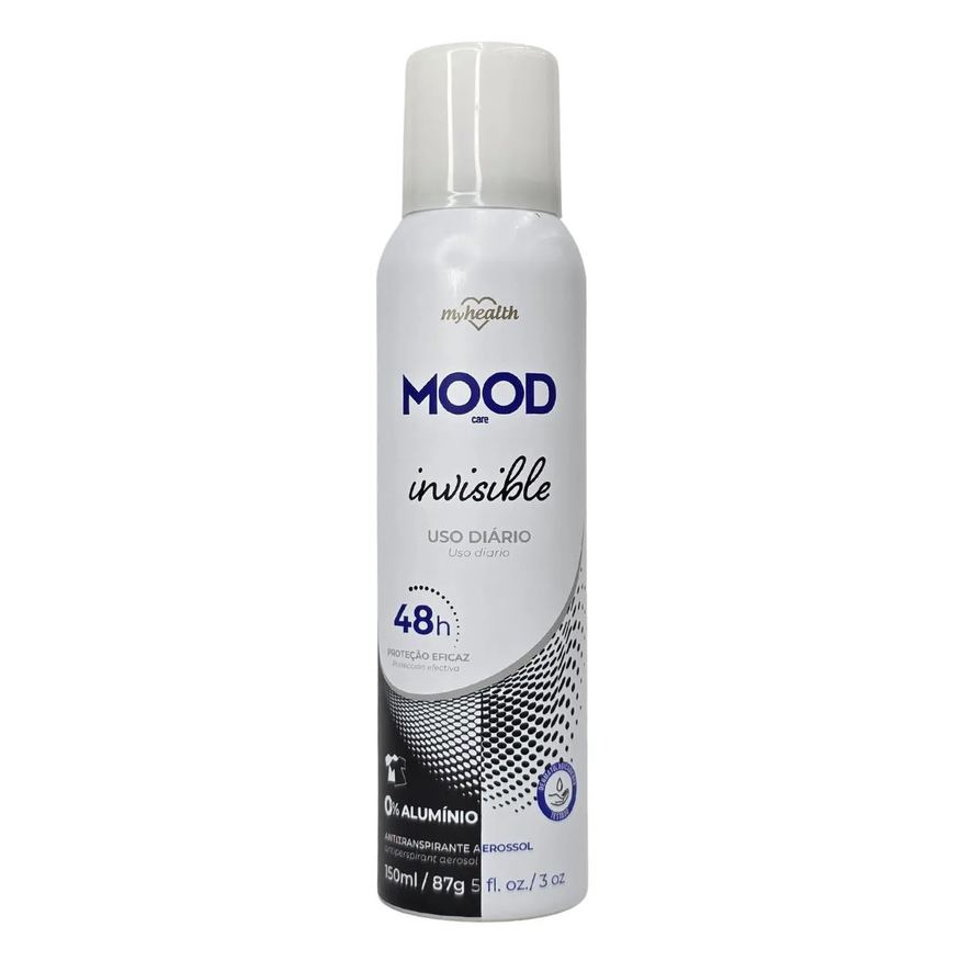 My Health Desodorante Antitranspirante Aerossol sem Alumínio Invisible Mood Care 150ml / 87g