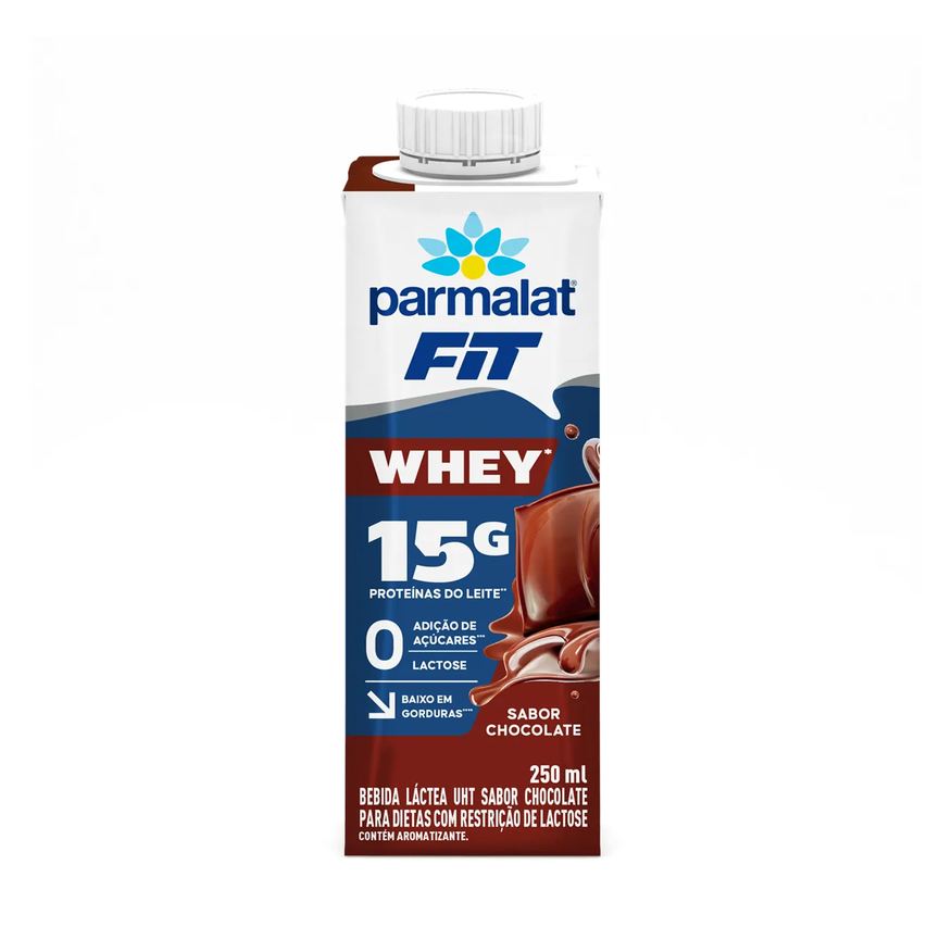 Parmalat Bebida Láctea UHT WheyFit Chocolate Zero Açúcar e Lactose 250ml