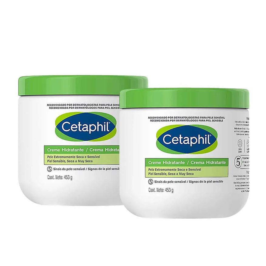 Cetaphil Kit com Dois Cremes Hidratantes Pele Extremamente Seca e Sensível