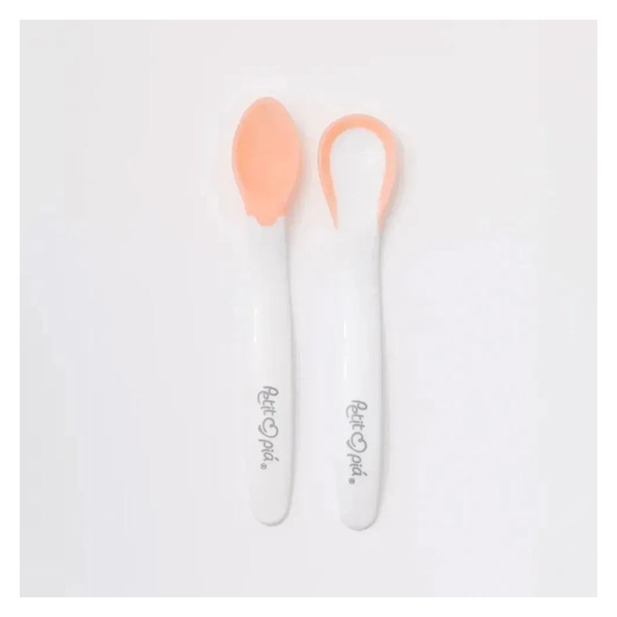 Petit Piá Colheres Termossensíveis Rosa 2Und