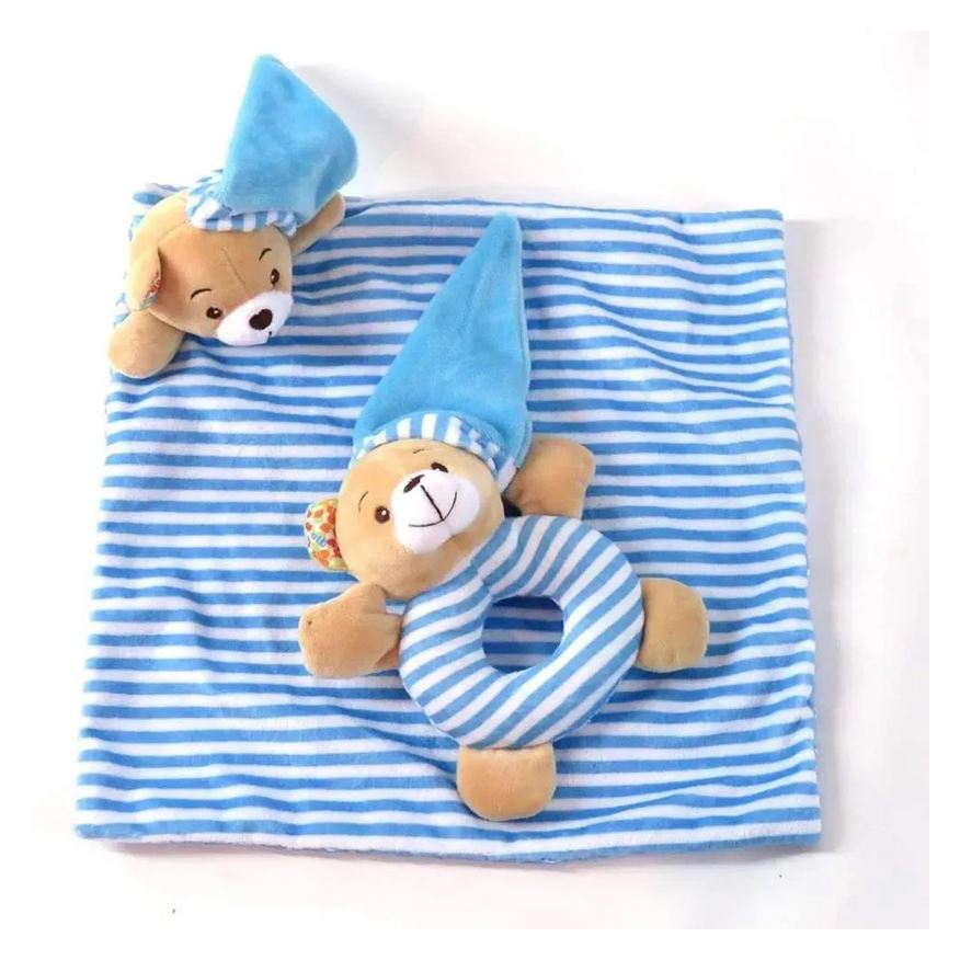 Love Naninha com Chocalho Urso Azul