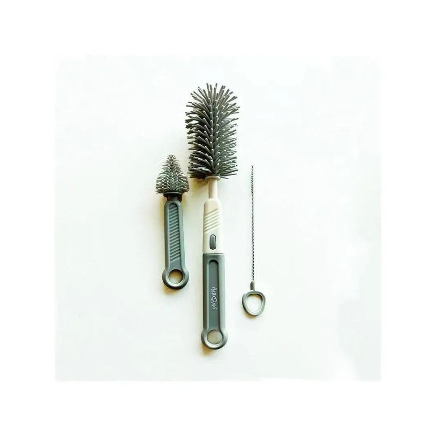 Petit Piá Kit Escovas de Limpeza Mamadeiras e Bicos 3Peças Petit Pia