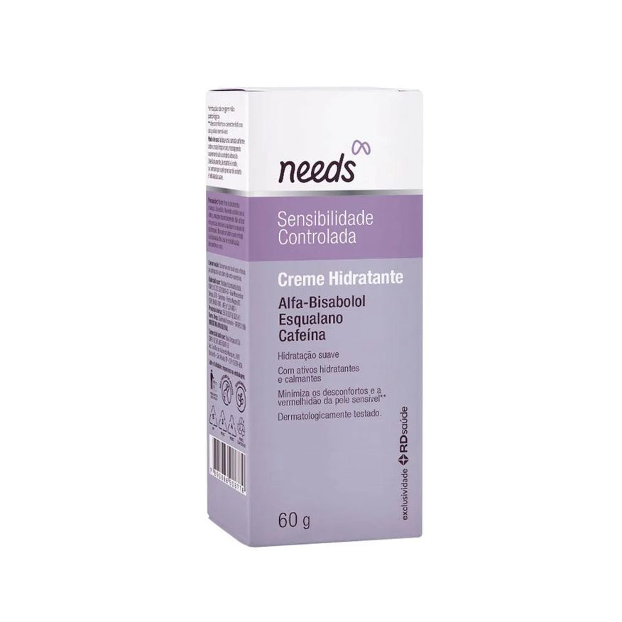 Needs Creme Hidratante Facial Peles Sensíveis 60g
