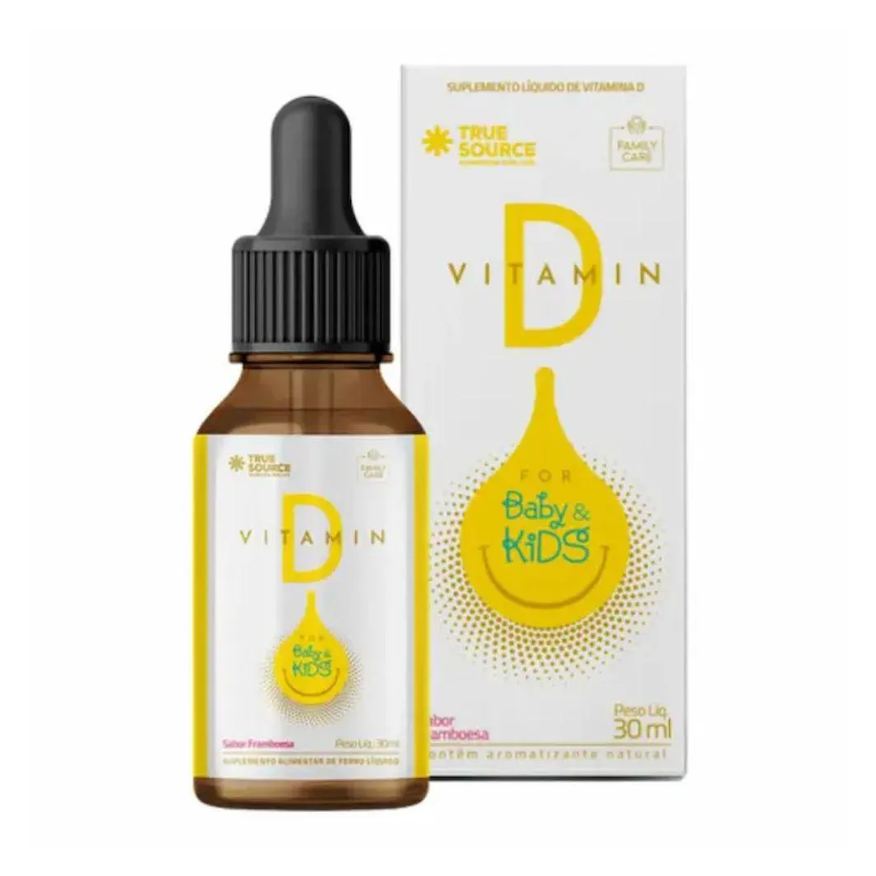 True Vitamin D Baby Kids Framboesa 30ml - Source