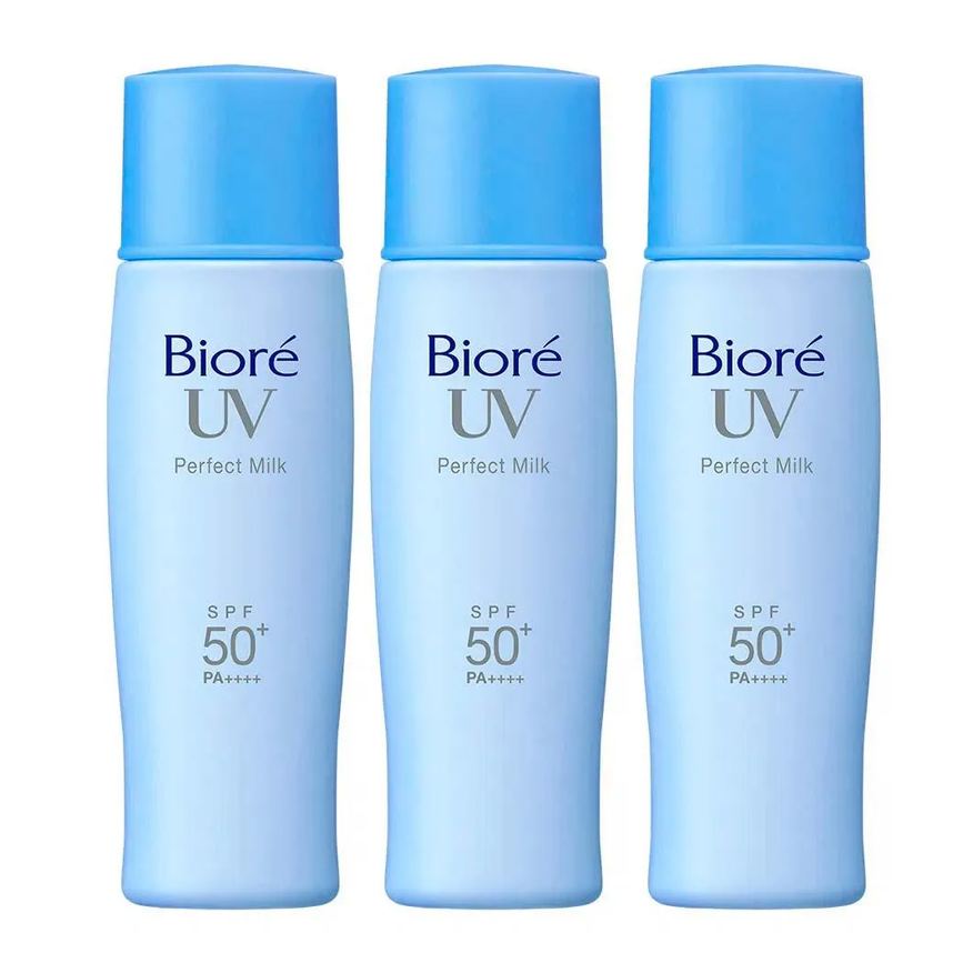 Bioré Uv Perfect Milk Kit com Três Protetores Solares