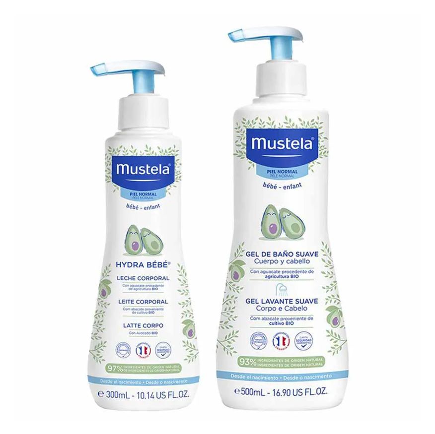 Mustela Bebê Kit - Gel de Banho + Hidratante Corporal