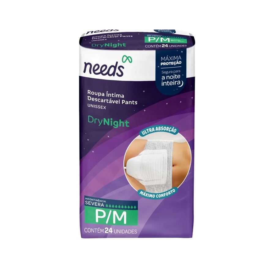Needs Fralda Calça Geriátrica DryNight P/M 24 unidades
