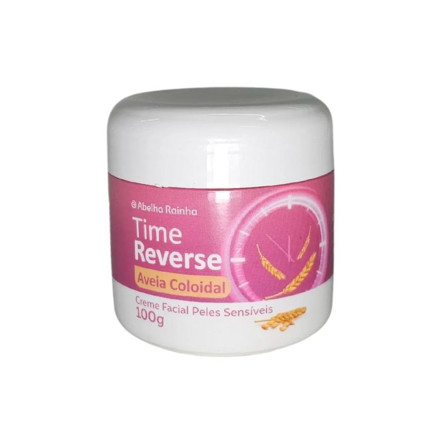 Abelha Rainha Creme Facial com Aveia Coloidal para Peles Sensíveis Time Reverse 100g
