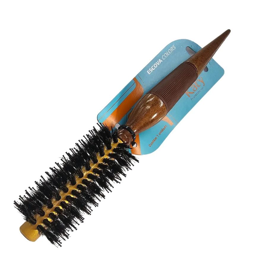 Katy Escova de Cabelo Ceramic 15Mm Marrom Ref. 129004