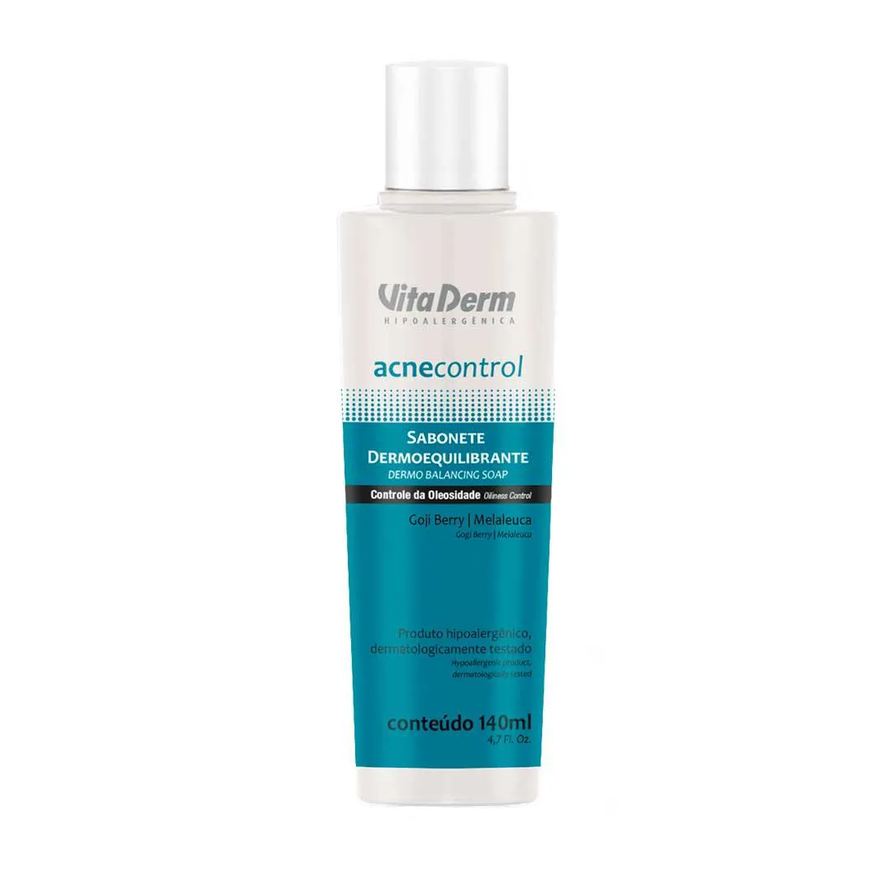 Vita Derm Sabonete Dermoequilibrante – Acne Control 140ml