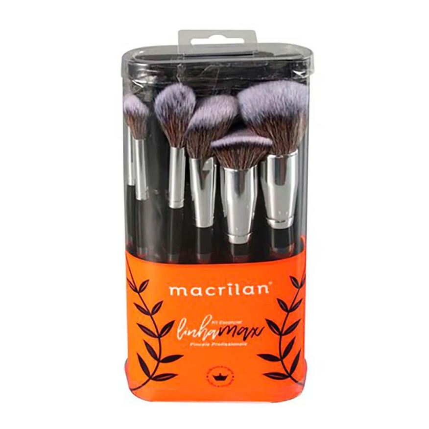 Macrilan A100 Kit – 10 Pincéis Profissionais de Maquiagem