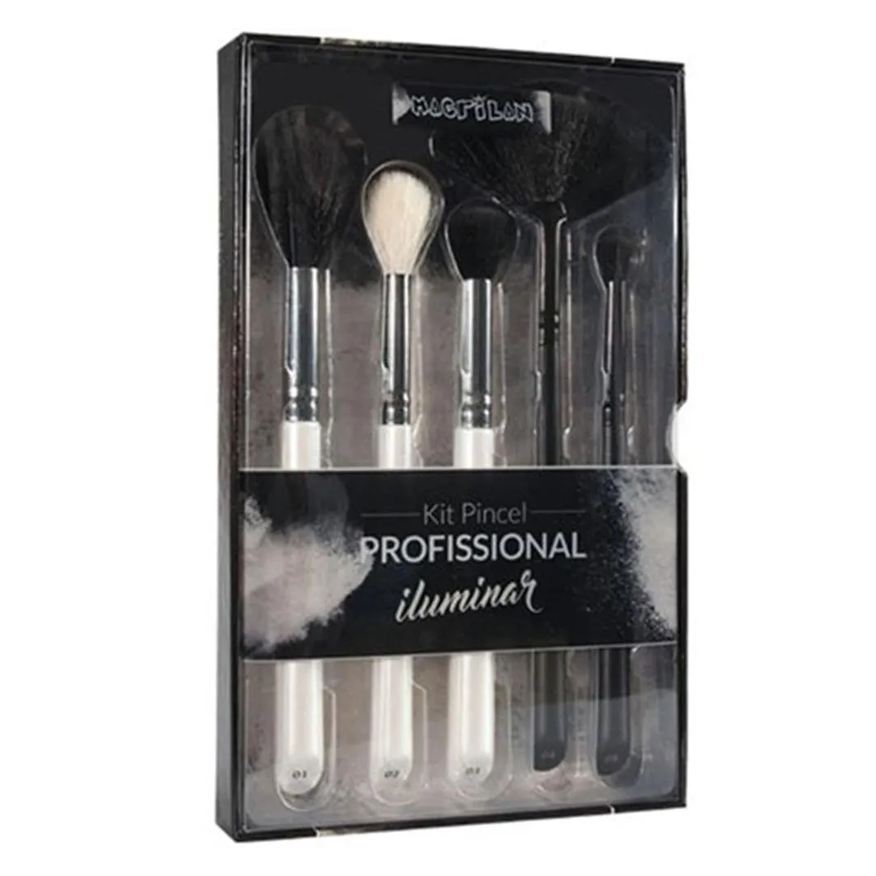 Macrilan Wb900 Kit – 5 Pincéis Profissionais para Iluminar