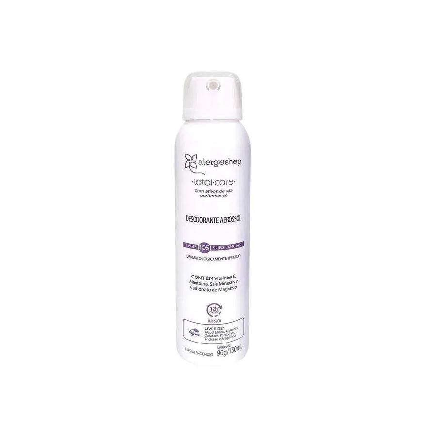 Alergoshop Desodorante Aerosol Hipoalergênico Total Care 150ml