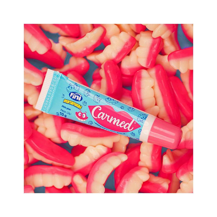 Labial Hidratante Carmed Fini Dentaduras Incolor Efeito Gloss 10g