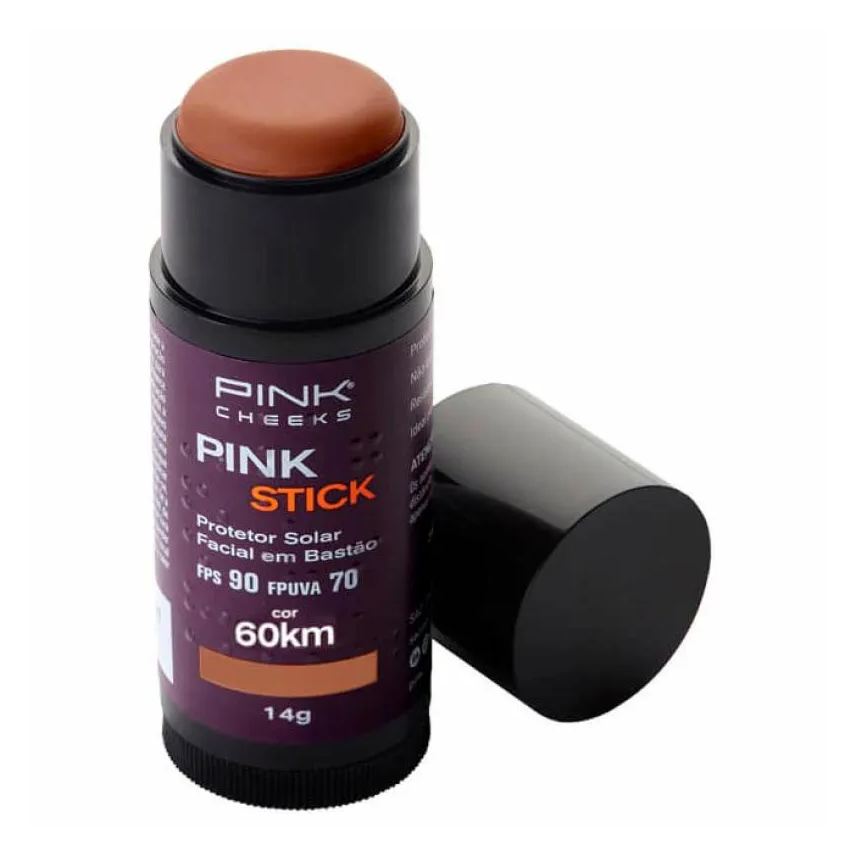 Pink Cheeks Protetor Solar Facial com Cor Pink Stick Fps90 60km