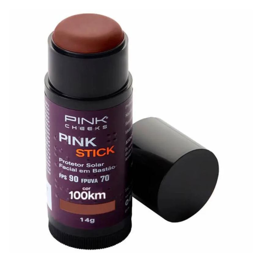 Pink Cheeks Protetor Solar Facial com Cor Pink Stick Fps90 100km